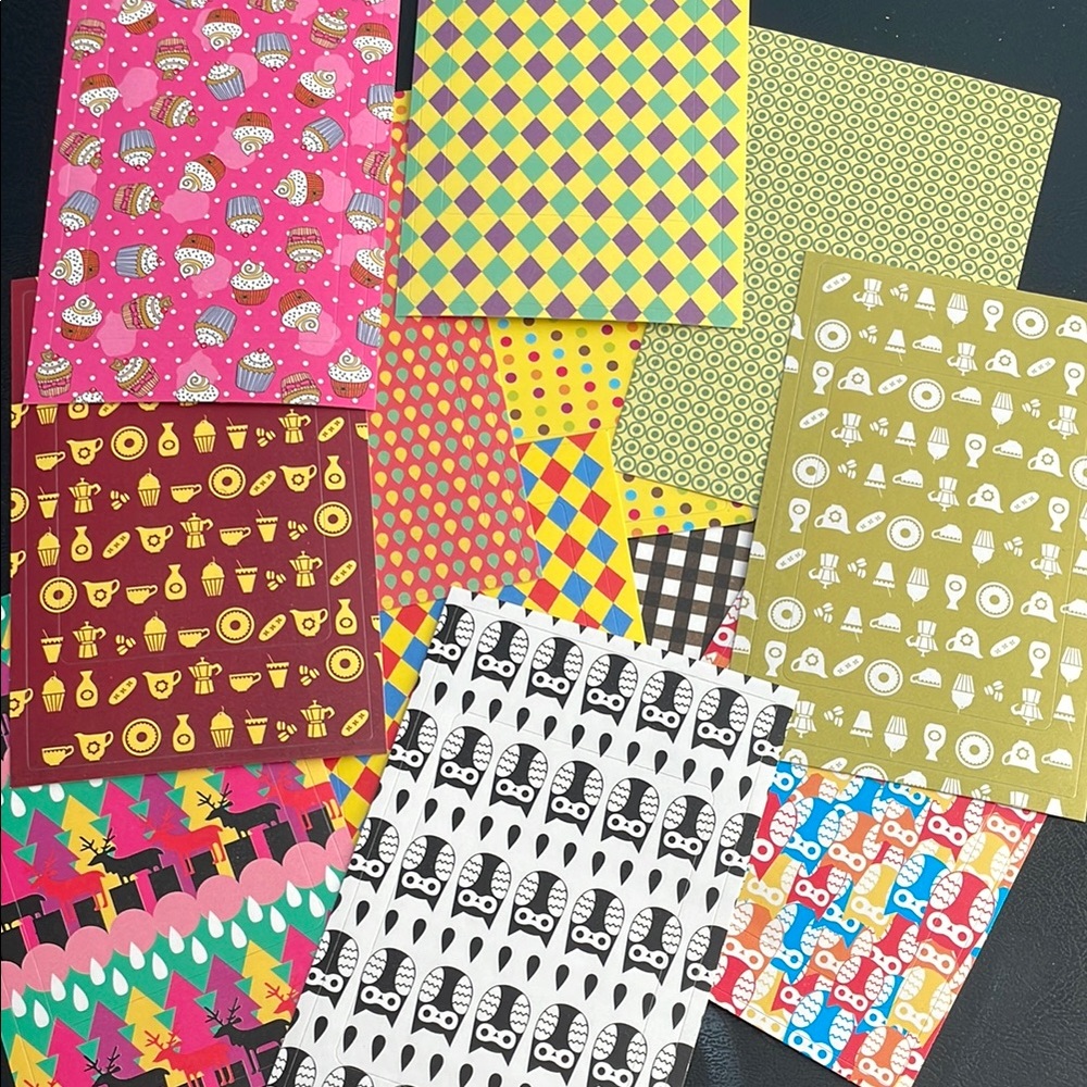 Colorful Patterned Notebooks Set